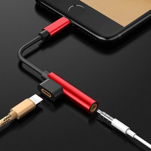 2 in 1 Audio Jack Adapter For iPhone - Ledom Life Savers