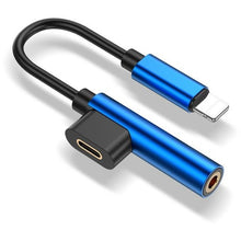 Load image into Gallery viewer, 2 in 1 Audio Jack Adapter For iPhone - Ledom Life Savers