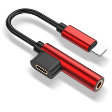 Load image into Gallery viewer, 2 in 1 Audio Jack Adapter For iPhone - Ledom Life Savers